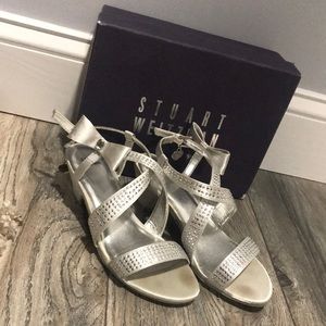Stuart Weitzman Silver Heels